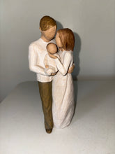 Load image into Gallery viewer, 2006 Demdaco Willow Tree &quot;OUR GIFT&quot; Susan Lordi Mom Dad Baby 9&quot; Sculpture
